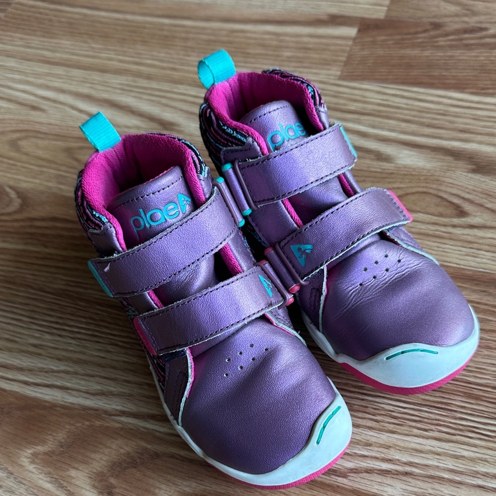 PLAE Kids' Purple and Teal Sneakers